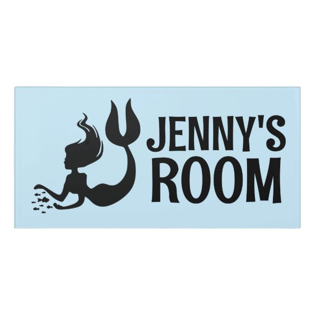MERMAID PERSONALIZED NAME ROOM WALL SIGN (Classic Front)