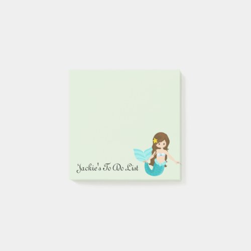 Mermaid Personalized To Do List Note Pad