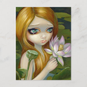 "Mermaid Picking Lotus Blossoms" Postcard