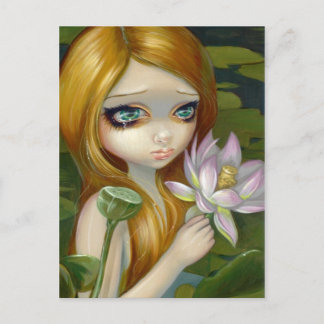 "Mermaid Picking Lotus Blossoms" Postcard