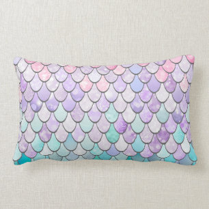 Mermaid Pillow Cushion for Girls Bedroom Decor