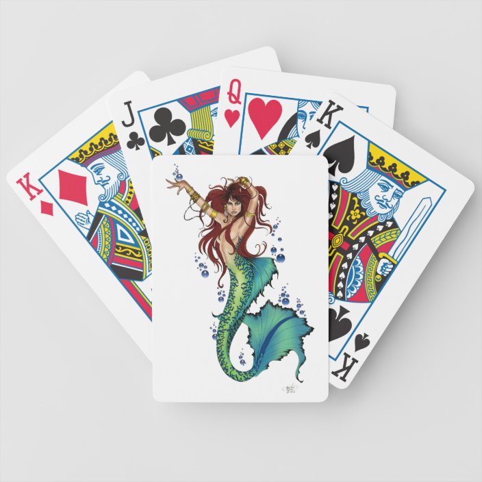 bicycle pin up playing cards