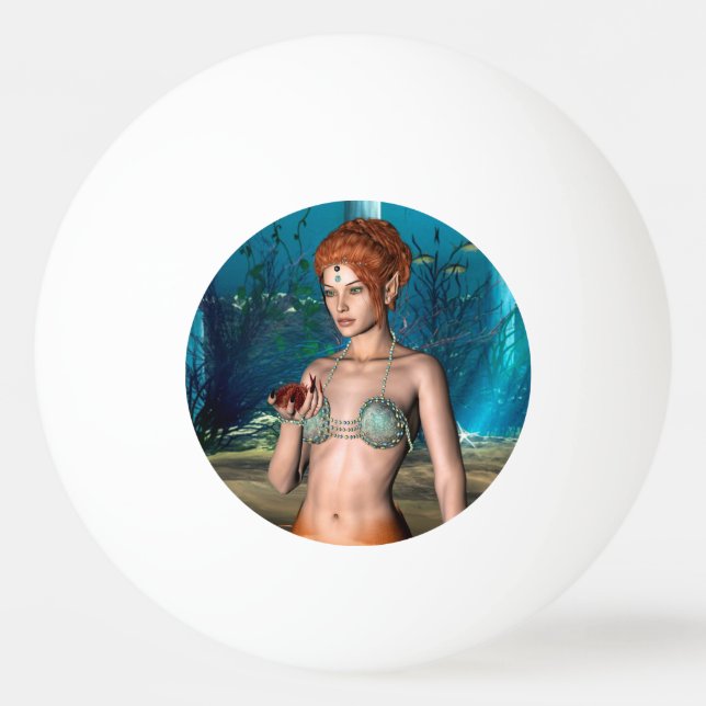 Mermaid Ping-Pong Ball (Front)
