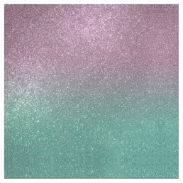 Mermaid Pink Green Sparkly Glitter Ombre Fabric