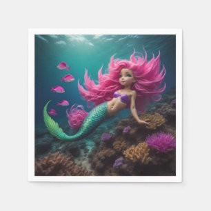 Mermaid Pink Napkins