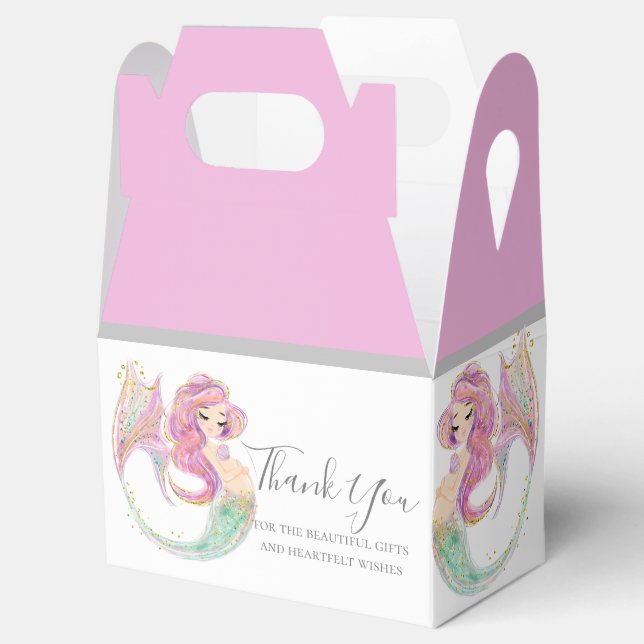 MERMAID pink party    Favor Boxes (Opened)
