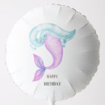 Mermaid pink purple blue birthday party  balloon