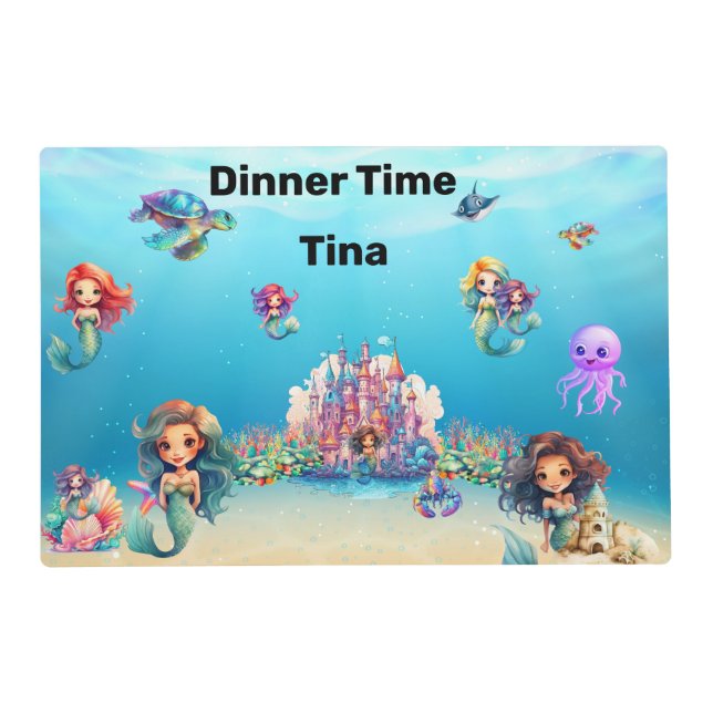 Mermaid Placemat (Front)