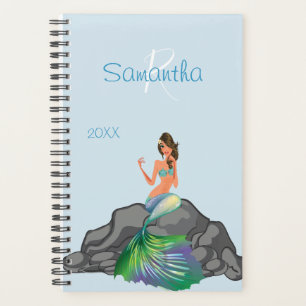 Mermaid Planner Trendy Yearly Organizer Monogram