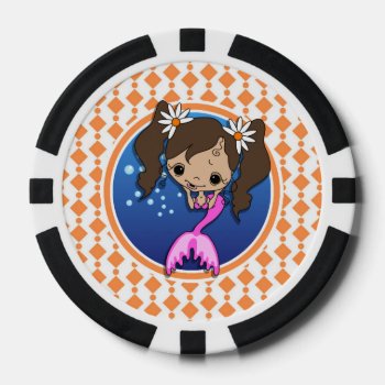 Mermaid Poker Chips by doozydoodles at Zazzle