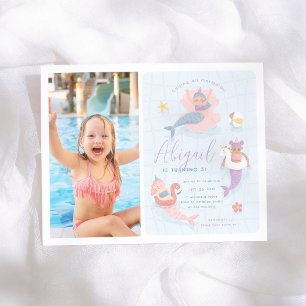 Mermaid Pool Party Budget Photo Birthday