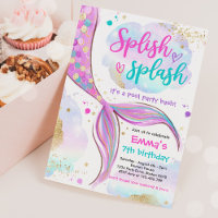 Mermaid Pool Party Pink Mermaid Under The Sea