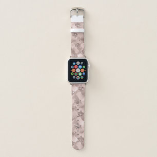 Mermaid Posh Scale Dusty Terracotta Peach Sheen Apple Watch Band