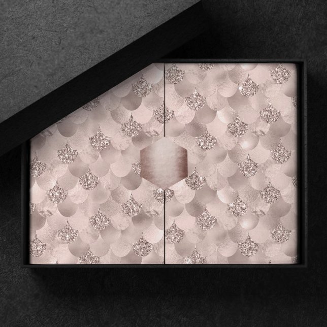 Mermaid Posh Scales | Dusty Terracotta Peach Sheen Tissue Paper (Creator Uploaded)