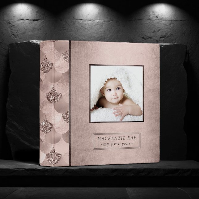 Mermaid Posh | Terracotta Dusty Peach Scrapbook 3 Ring Binder (Creator Uploaded)