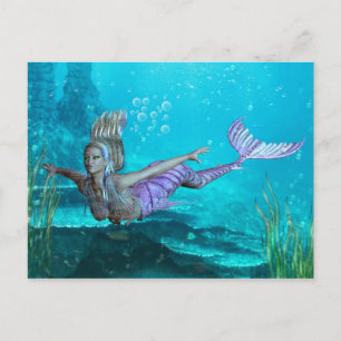 Mermaid Post Card - Fantasy Mermaid