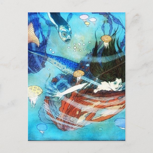 Mermaid postcard (Front)