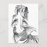 Mermaid Postcard at Zazzle