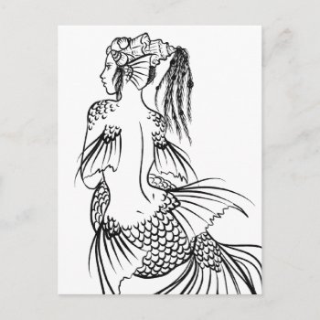 Mermaid Postcard by Ppeppermint at Zazzle
