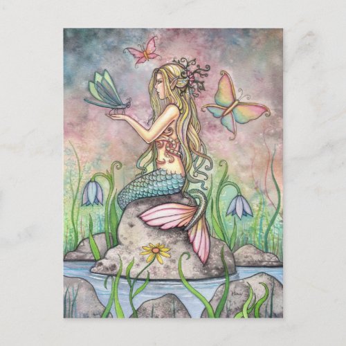 Mermaid Postcard Creekside Magic Postcard