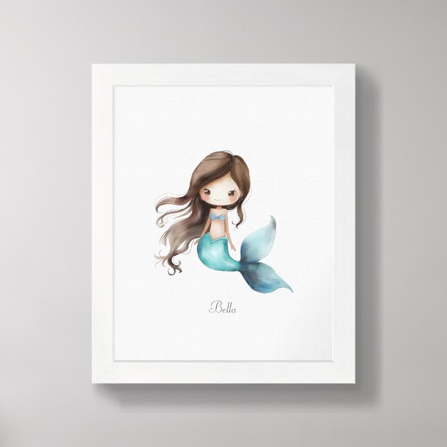 Mermaid Poster Print (Framed Front)