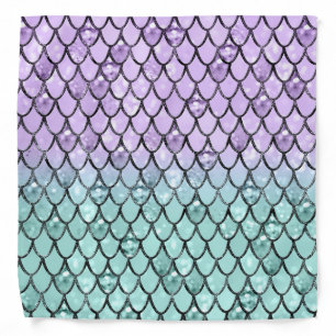 Mermaid Princess Glitter Scales #2 Bandana