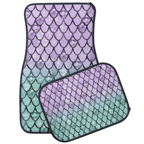 Mermaid Princess Glitter Scales 2 Car Floor Mat