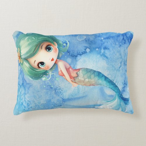 Mermaid Princess Neela  Accent Pillow