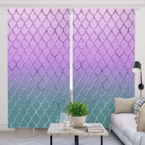 Mermaid Princess Scales 4 Blackout Curtains