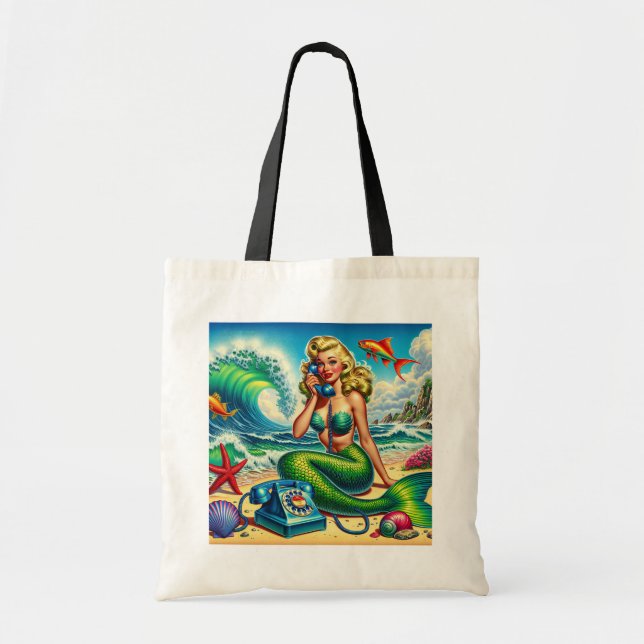Mermaid Princess Tote Bag (Front)