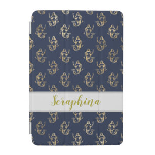 Mermaid Print Add a Name iPad Case