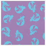 Mermaid Print Fabric Blue &amp; Purple