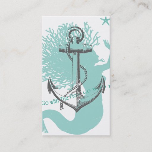 Customizable Mermaid Profile Card Business Card