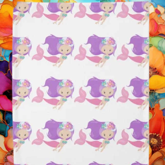 Mermaid Purple Duvet Cover (Mermaid Party Supplies are sure to go down with a splash! )