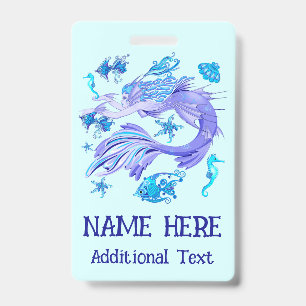 Mermaid Purple Fairy Creature Badge