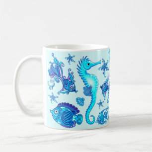 Mermaid Purple Fairy Creature Coffee Mug