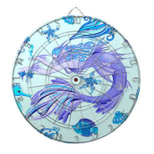Mermaid Purple Fairy Creature Dart Board