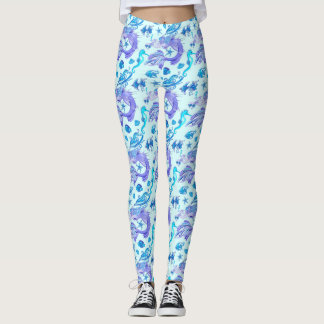 Mermaid Purple Fairy Creature Leggings