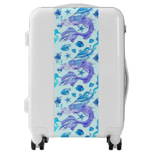 Mermaid Purple Fairy Creature Luggage