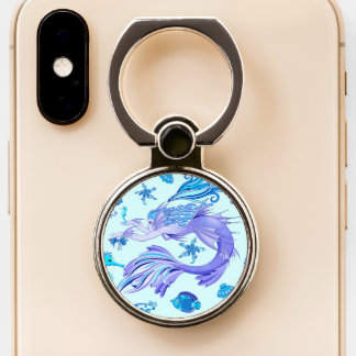 Mermaid Purple Fairy Creature Phone Ring Stand