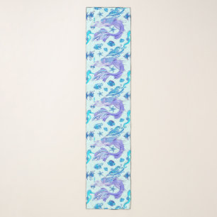 Mermaid Purple Fairy Creature Scarf