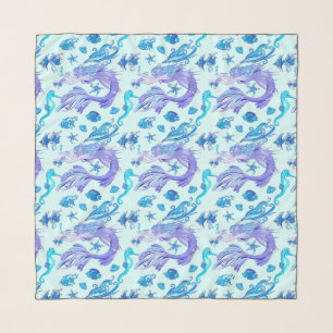Mermaid Purple Fairy Creature Scarf