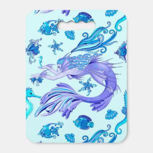 Mermaid Purple Fairy Creature Seat Cushion