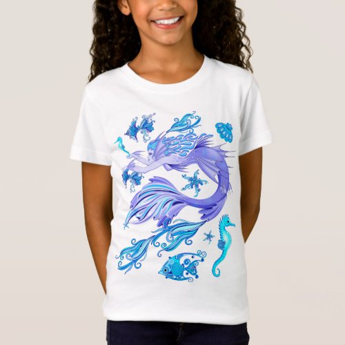 Mermaid Purple Fairy Creature T_Shirt