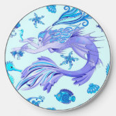 Mermaid Purple Fairy Creature Wireless Charger (Front)