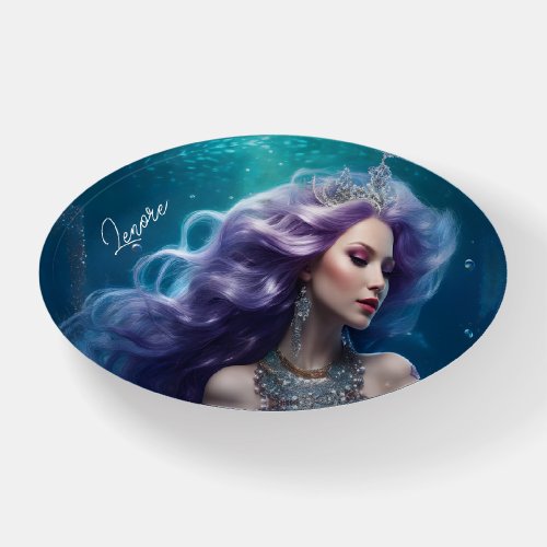 Mermaid Purple Hair Paperweight