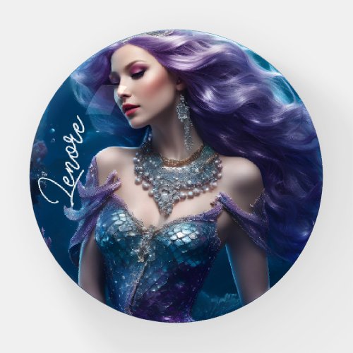 Mermaid Purple Hair Paperweight