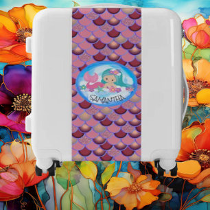 Mermaid Purple Travel Luggage