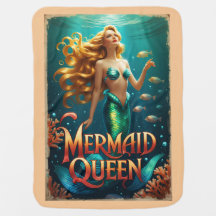 Mermaid Queen Cartoon Royalty for Your Baby
