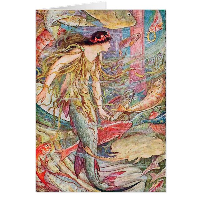 Mermaid Queen of the Fishes Card (Front)